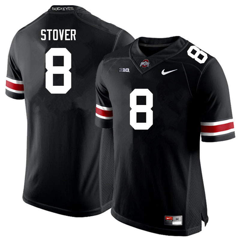Ohio State Buckeyes #8 Cade Stover College Football Jerseys Sale-Black